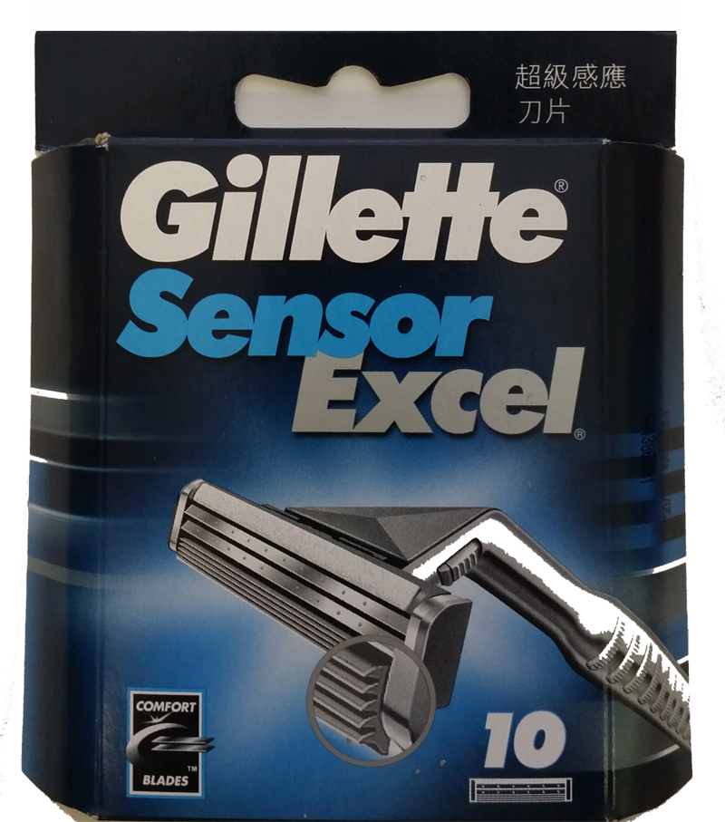 6 x Gillette Sensor Excel Razor Blade Refills, Total 60 Cartridges