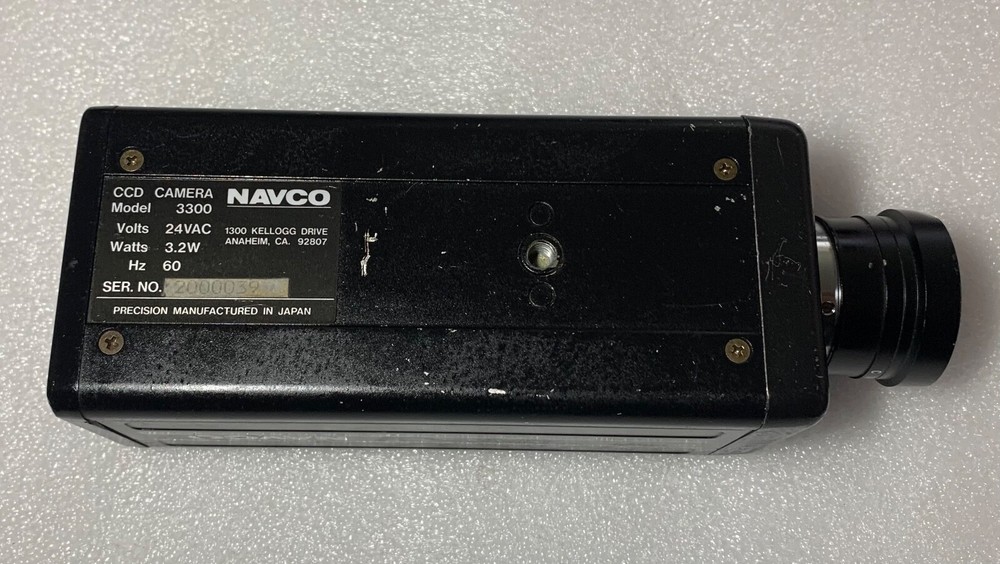 NAVCO CCD Security Camera Model: 3300 24v Made In Japan