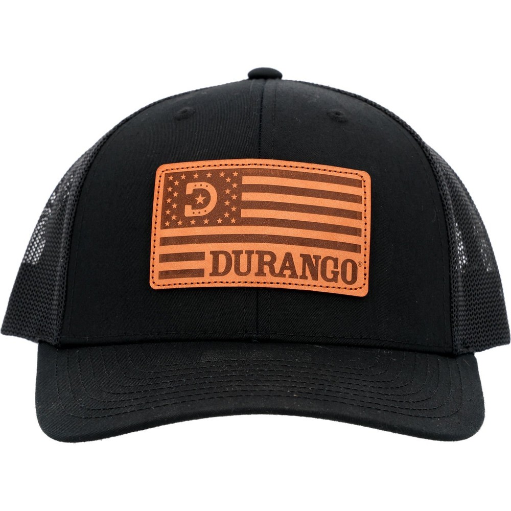 Durango Patriotic Logo Leather Patch Ball Cap