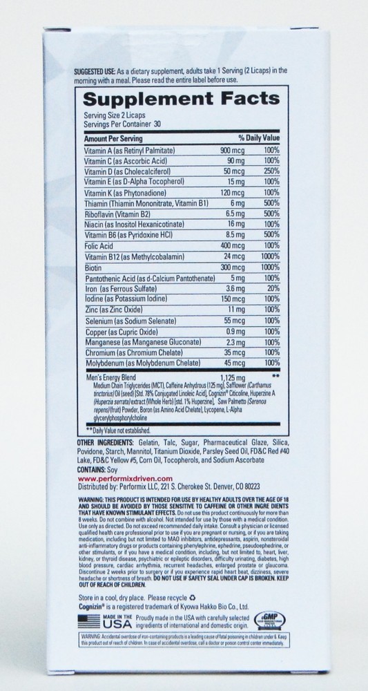 PERFORMIX Men's 8HR Time-Release Multi powered by SST (60 Capsules)