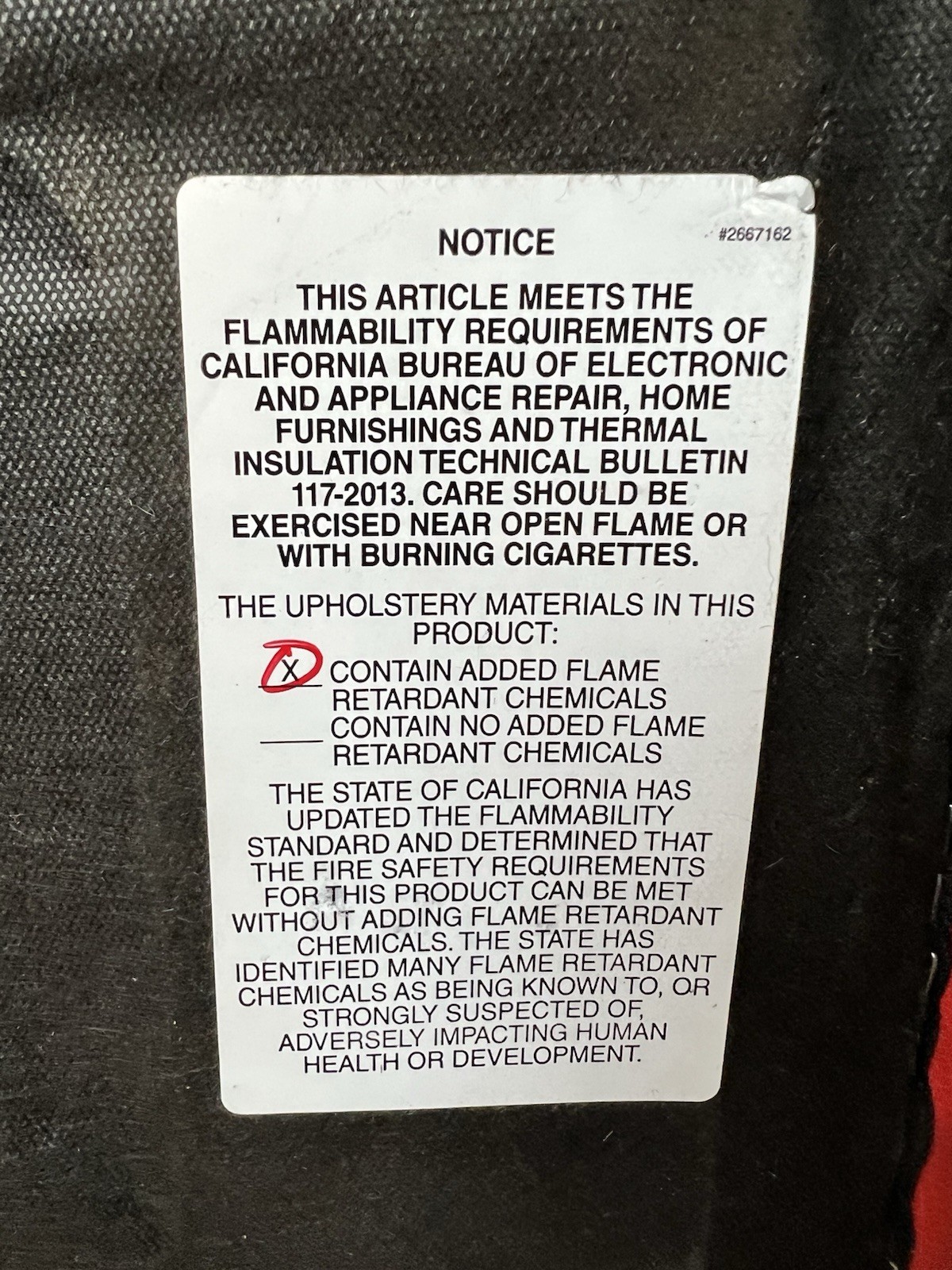 New Joelle Kimball RED Square Upholstered Top Ottoman 18” Made in USA