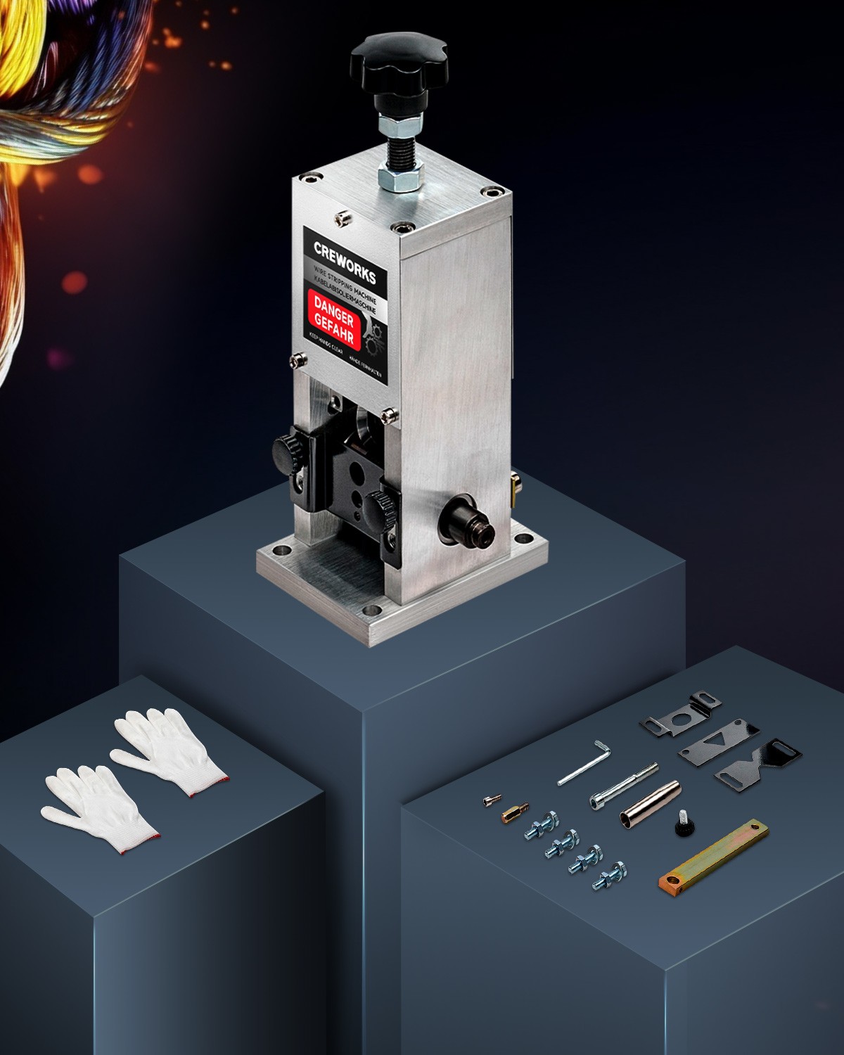 Secondhand 0.06"-1"Manual Wire Stripper Machine, Copper Wire Stripper