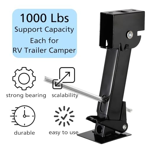 2 Pack Trailer Stabilizer Jacks, Telescoping RV Camper Accessories with
