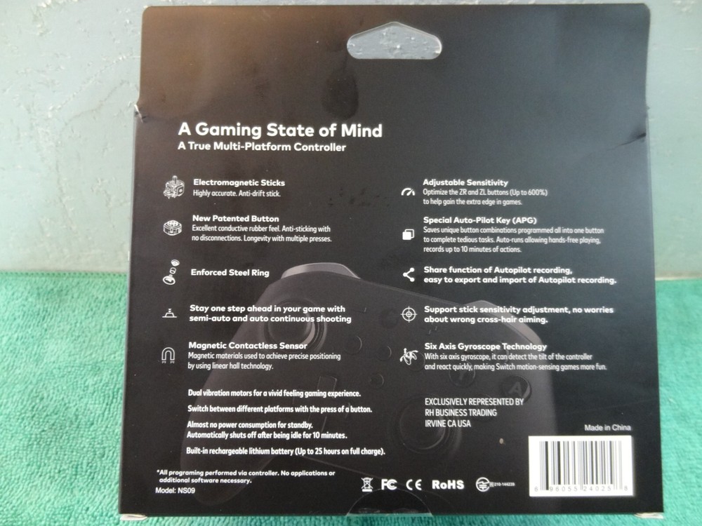 NEW Zen Pro Wireless Controller - for Nintendo Switch - BLACK - NS09