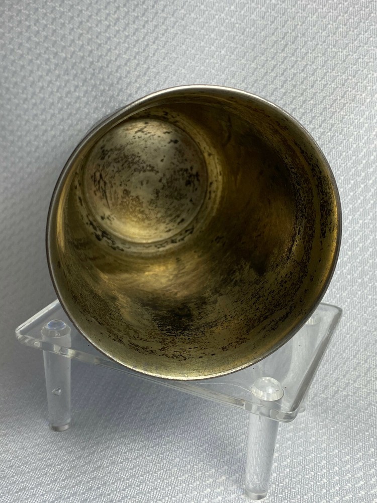 1872 Russian Cup 84 Silver Stamp Hallmarked Monogrammed EB & Dated 1904