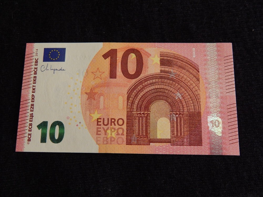 GREECE 10 EURO 2014 Lagarde printer Y013E1 GEM UNC
