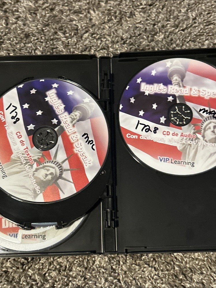 Curso de Ingles Read & Speak VIP Learning 4 DVDs + 1 Audio CD