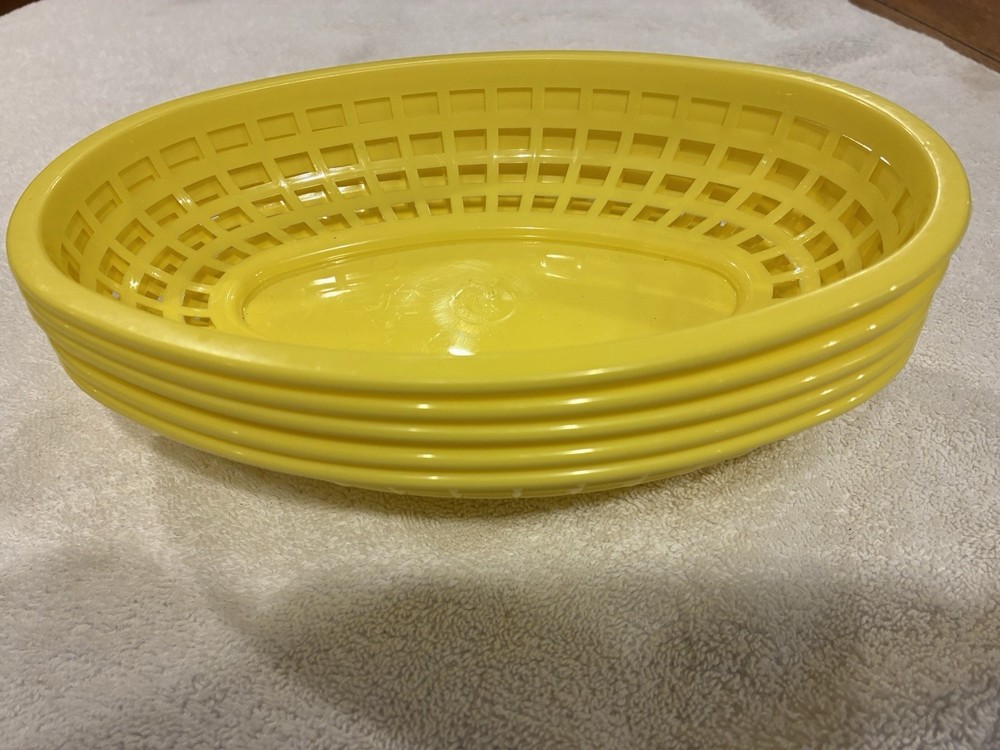 TABLECRAFT YELLOW OVAL BASKETS