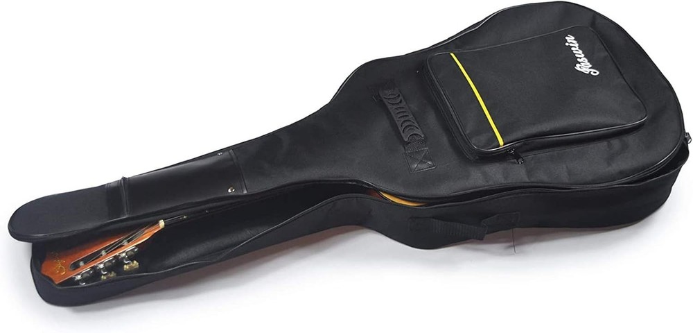 Rugged Acoustic Guitar Gig Bag with Protective Padding & Multiple Compartments