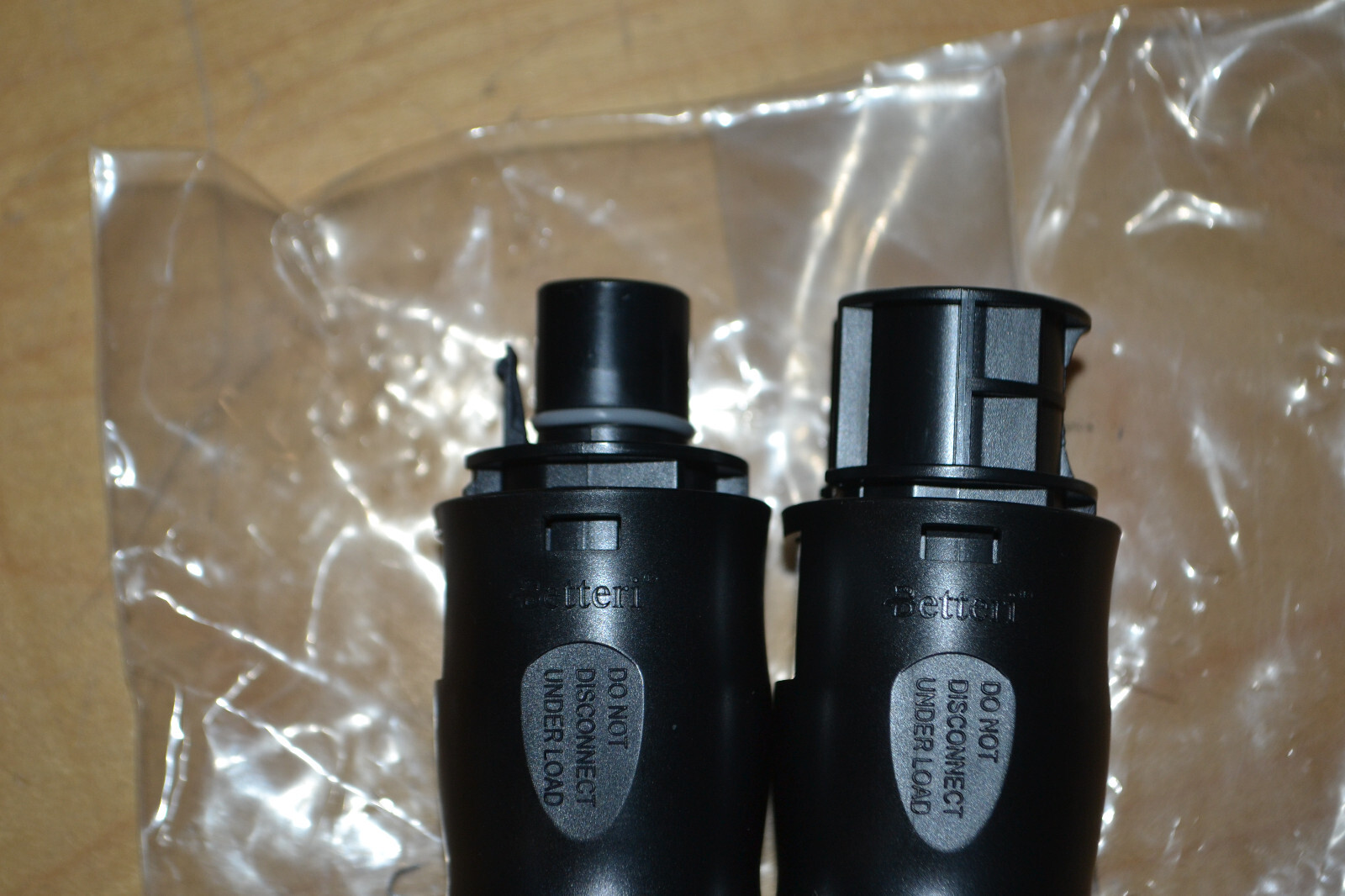 Betteri BC01 Socket Plug Set Photovoltaic Connector 8.5x5x2cm ABS AC Male/female