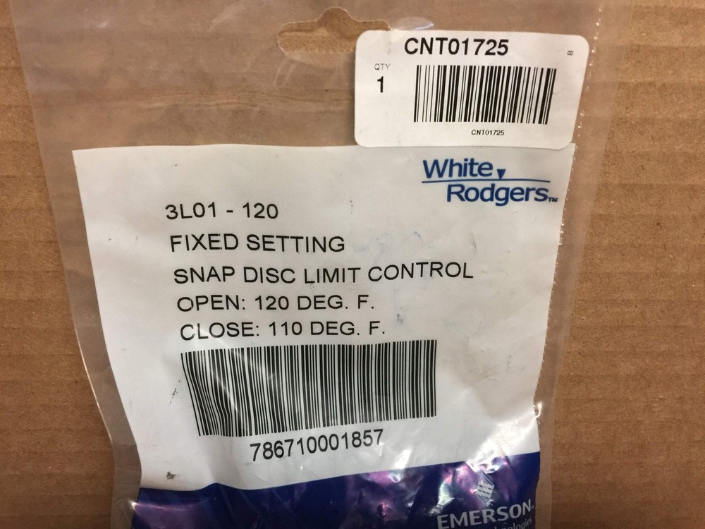 CNT01725 Control; Temp, Snap-Disc, SPST 210196