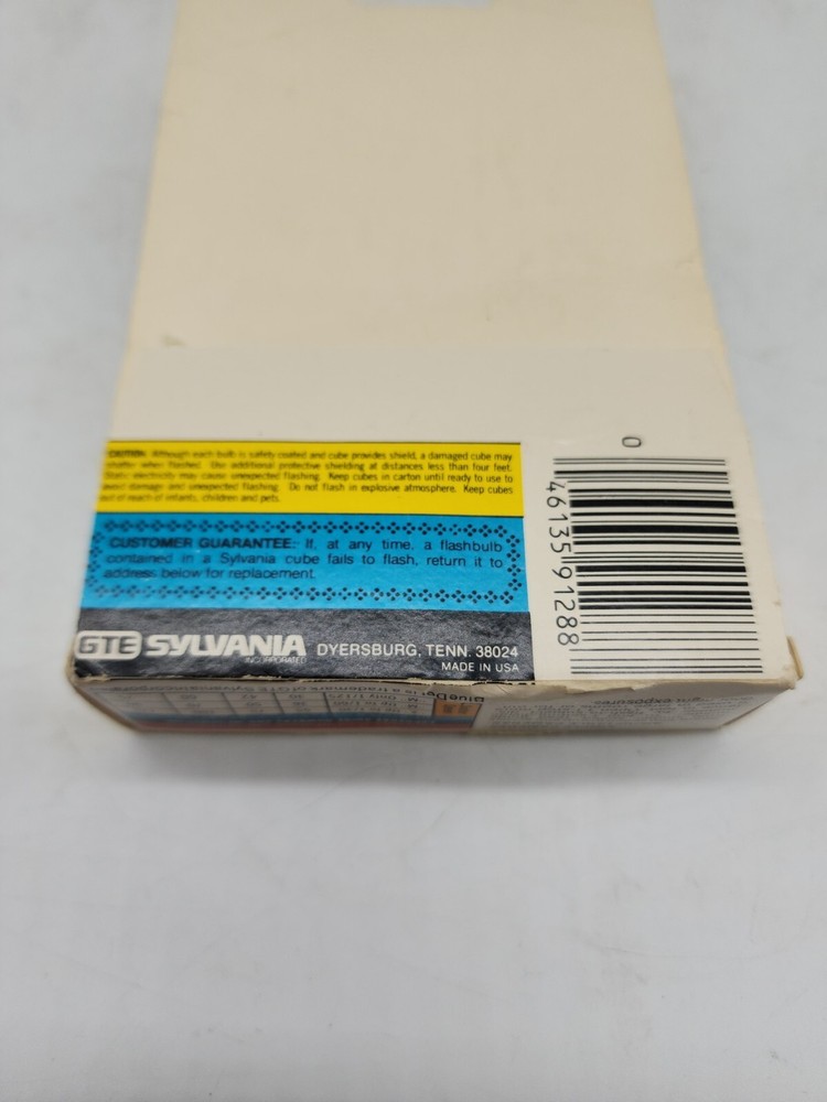 Vintage Sylvania Blue Dot Flash Cubes 3 Pack