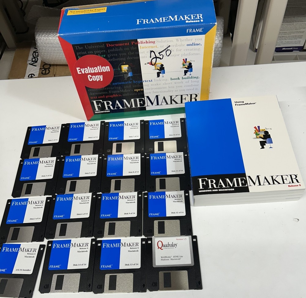 FrameMaker Software Package  for Macintosh