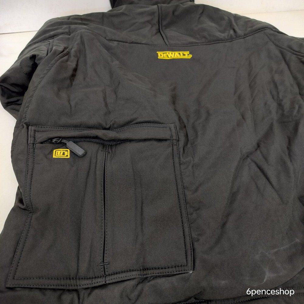 No Battery-DeWALT DCHJ060ABD1-M Heated Soft Shell Jacket