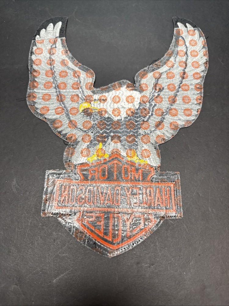Harley Davidson Motorcycles Patch Large Approx 10”x13” Never Used - Bald Eagle