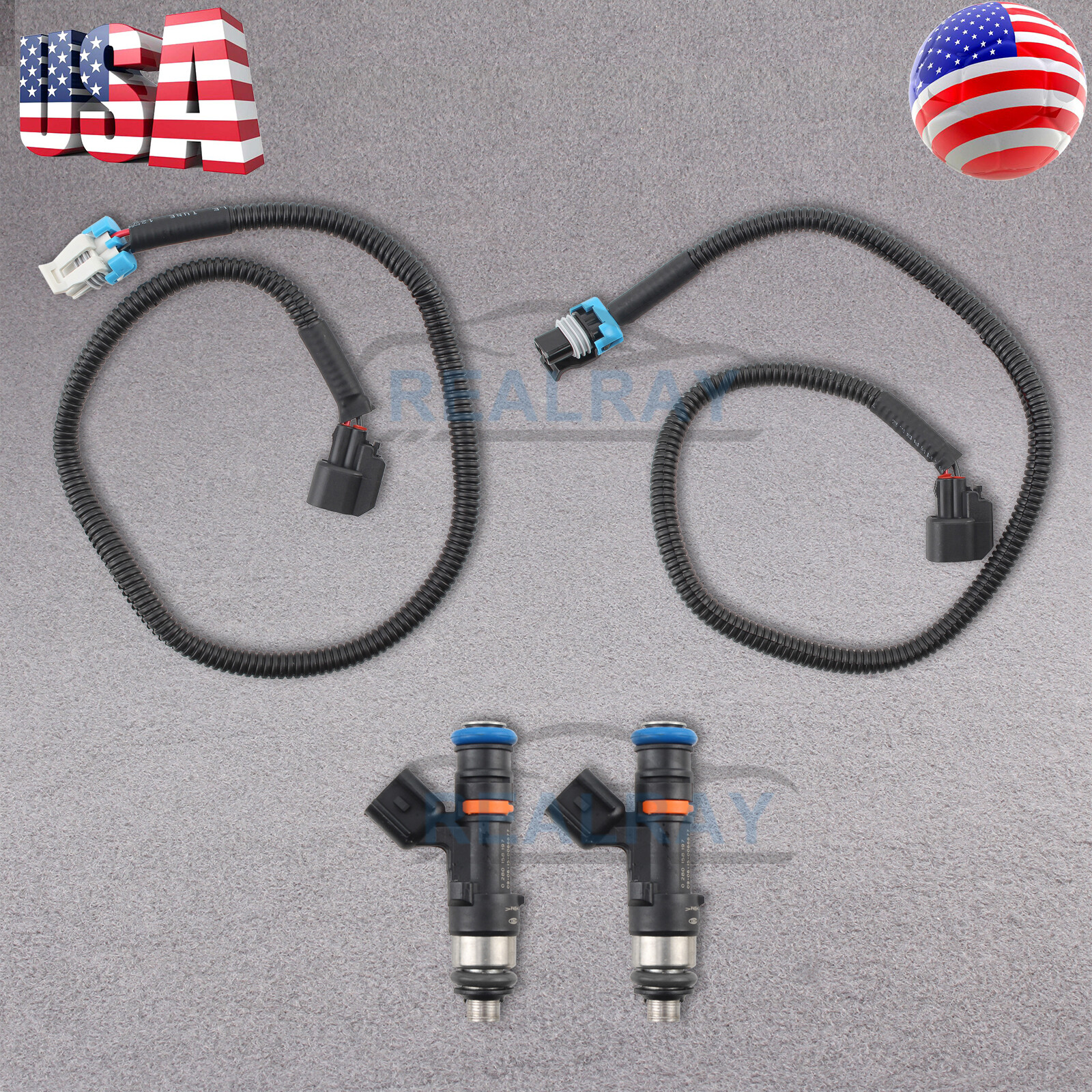2 Pairs Fuel Injectors For Polaris Ranger 800 XP 800 4X4 2012-13 1204318 1204319