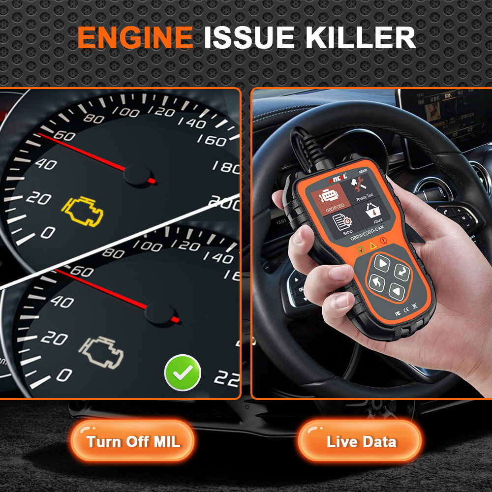 Automotive Scanner Code Reader OBD2 Check Engine Fault Car Diagnostic Scan Tool