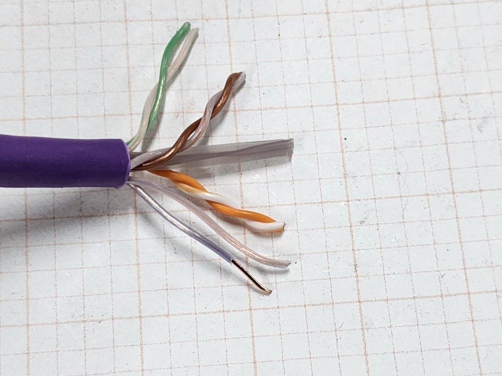 Commscope CS37P 23/4P Cat6 U/UTP WebTrak Plenum Network Cable CMP Violet /100ft