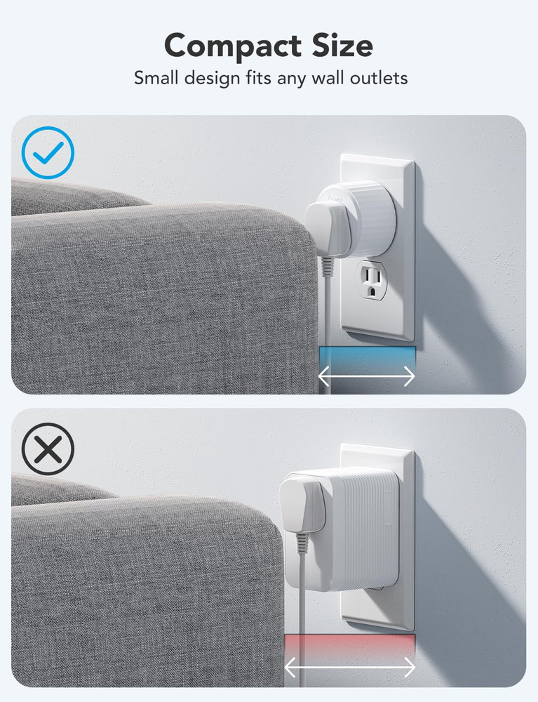 Smart Plug, Wifi Outlet Compatible with Alexa and Google Assistant, Mini Smart H