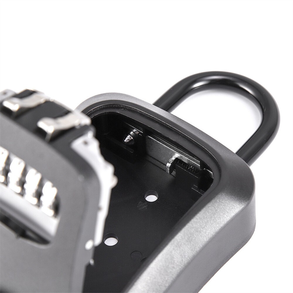 Key Safe 4-Digit Combination Lock Box Wall Mount Storage Safe Security Outdoor