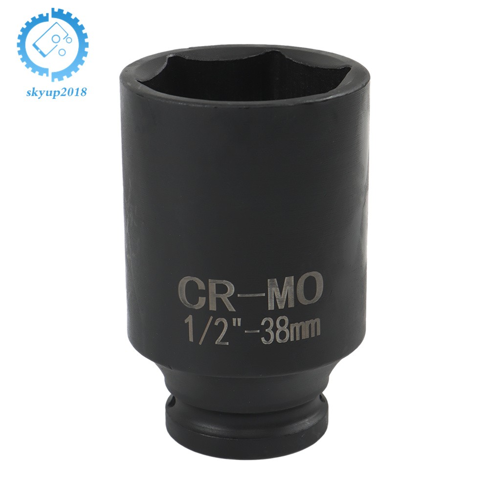 9pcs 29-38mm 1/2" Drive Metric Axle Hub Nut Socket Deep Impact Socket Tool Kit