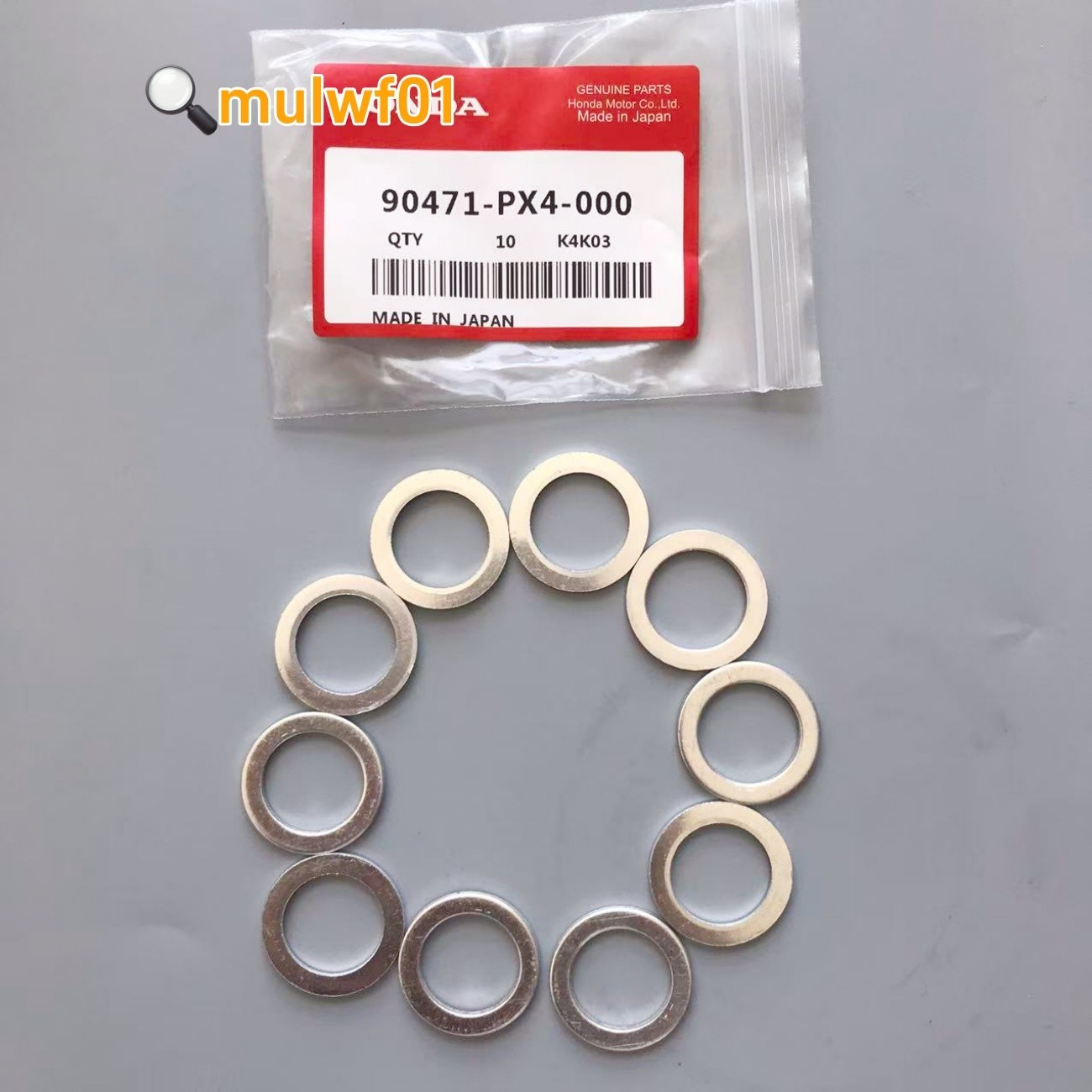 10PC FOR HONDA 18MM TRANS DRAIN PLUG CRUSH WASHER GASKETS 90471-PX4-000 NEW