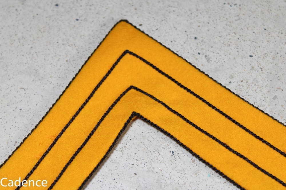 US Indian Wars Cavalry Master Sergeant Rank Chevron Stripes Patch Pair B803
