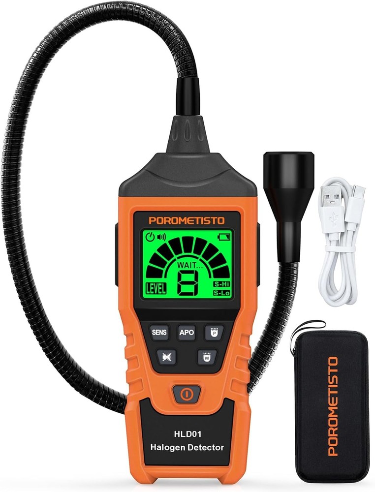 2 in 1 Rechargeable Halogen Detector HVAC ,Detect CFCs,HFCCS,HFCS,HF