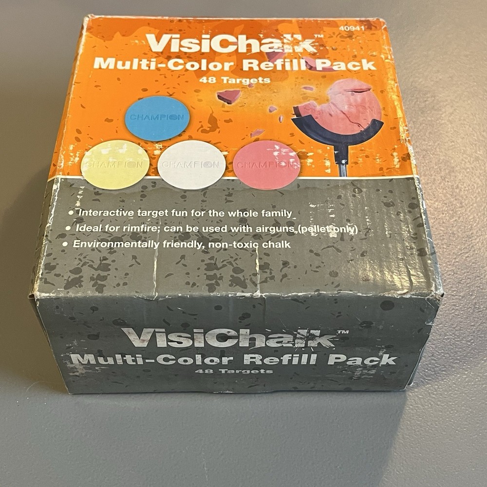 Champion Visi-Chalk Target - Multi Color 48 Count Pack