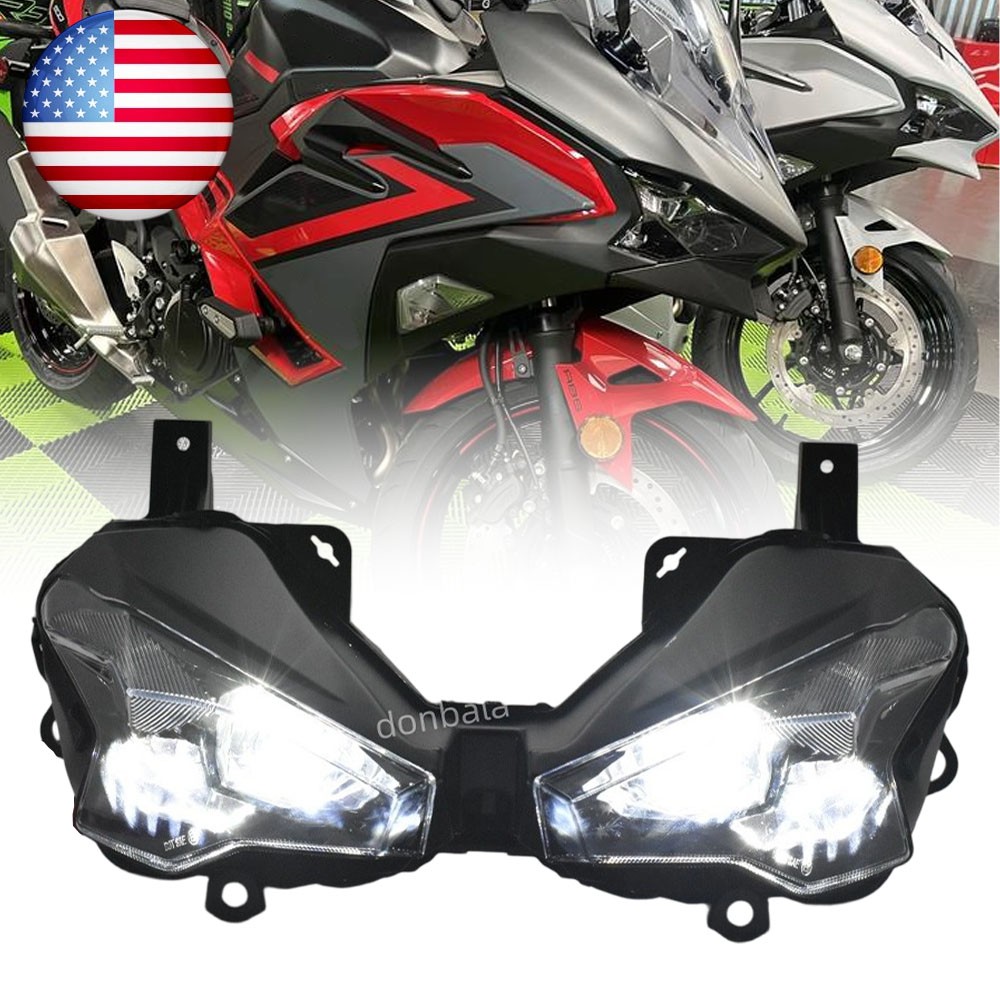 LED Headlight Assembly for KAWASAKI NINJA500/Ninja 500 SE ABS EX500 2024 2025