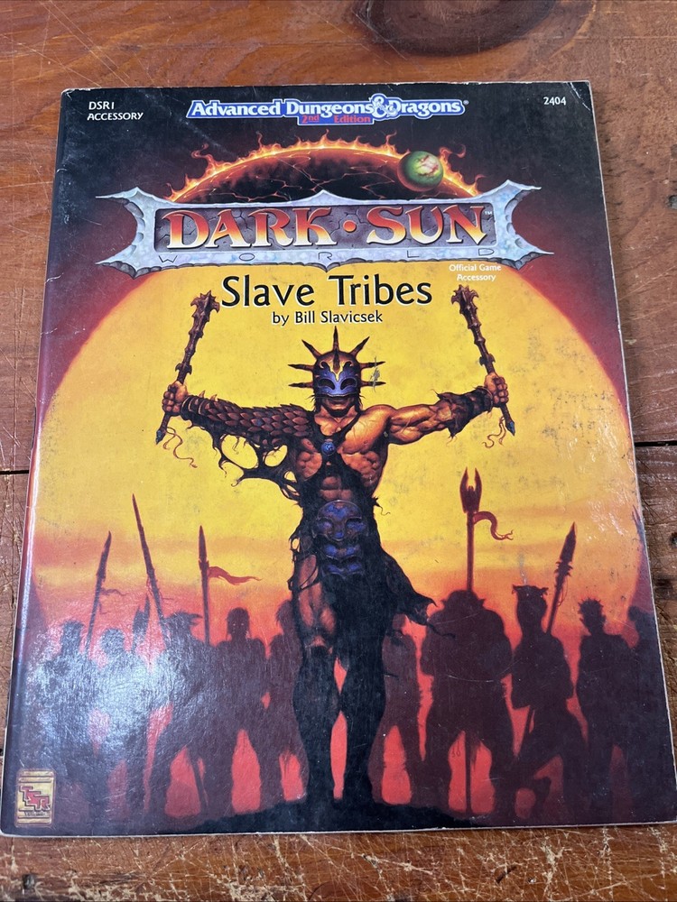 Advanced Dungeons and Dragons Second Edition: Dark Sun - Slave Tribes Book.