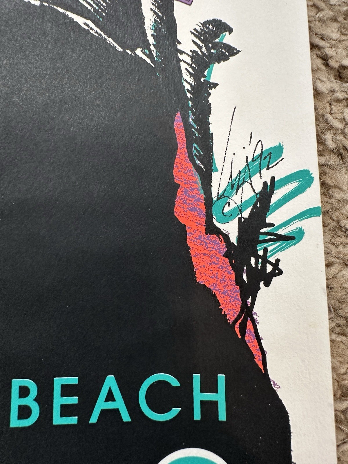 Long Beach Blues Festival Poster 1992 RARE Shoreline Aquatic Park