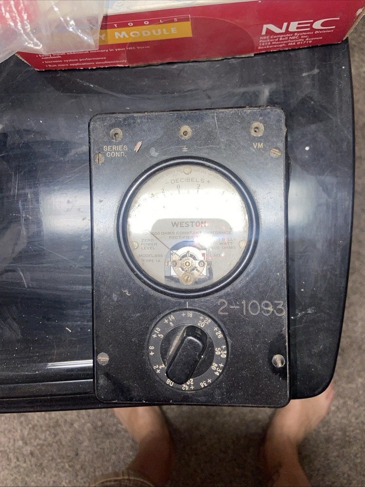 Vintage Weston Model 695 Power Level Indicator Type 3A. BP