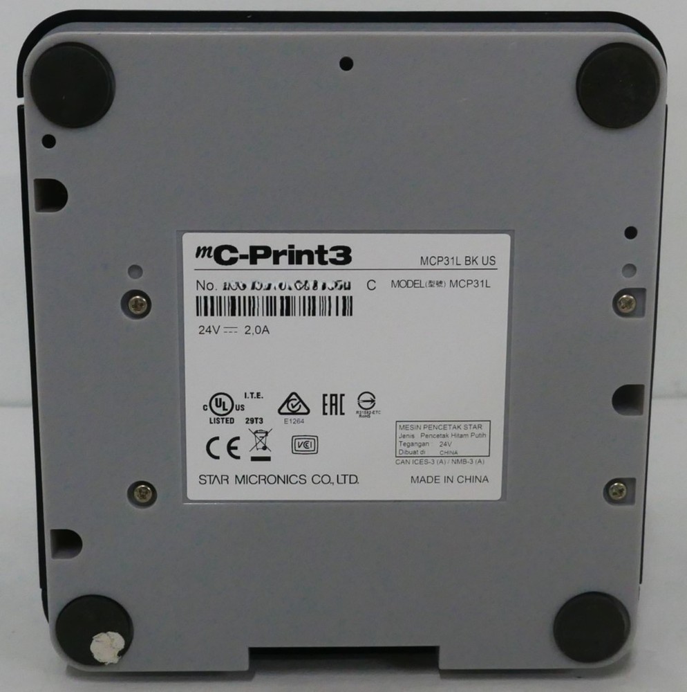 Star Micronics MCP31LB BK Receipt Printer - Black