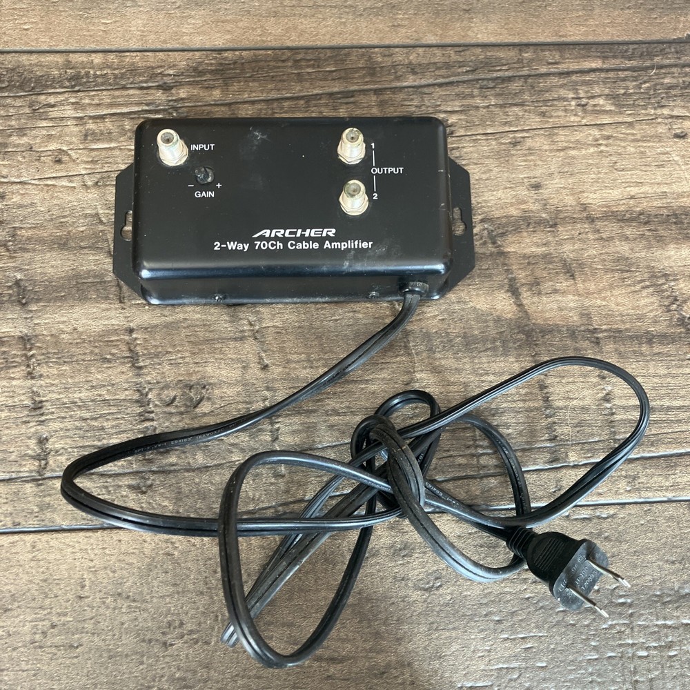 Untested ARCHER 2-WAY 70Ch CABLE AMPLIFIER 15-1960 120V