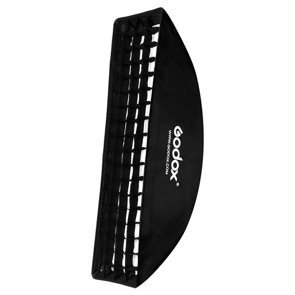 Godox 35x160cm Rectangle Bowens Mount Grid Softbox +2M Light Stand Kit For Flash