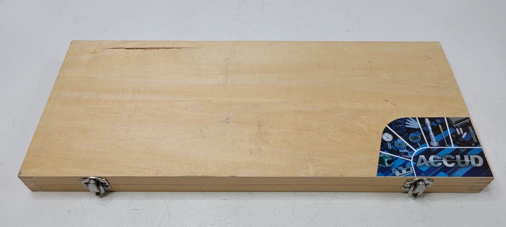 ACCUD DIGITAL DEPTH CALIPER, WIRELESS DATA TRANSFER SYSTEM, MAGNETIC V-BLOCK KIT