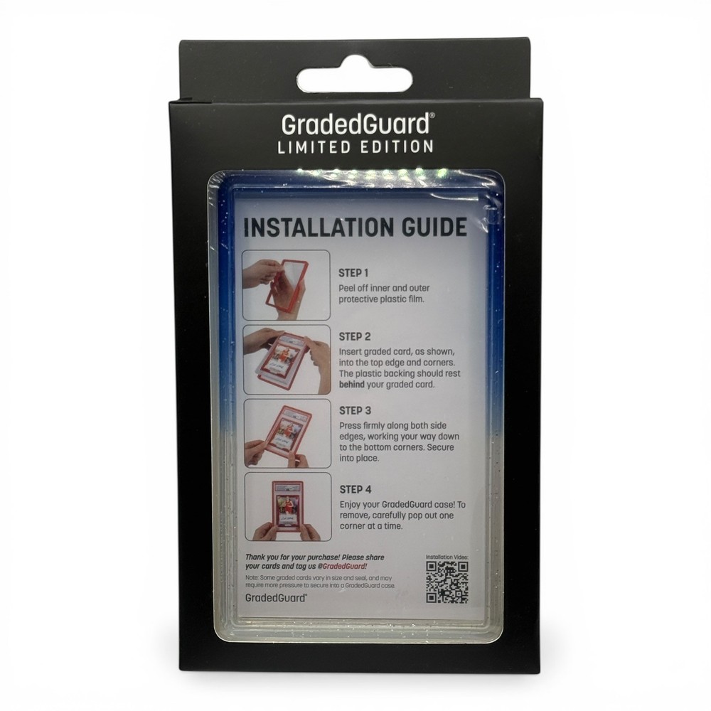 GRADEDGUARD BLUE RASPBERRY PSA GRADED CARD CASE GUARD PROTECTOR LIMITED EDITION