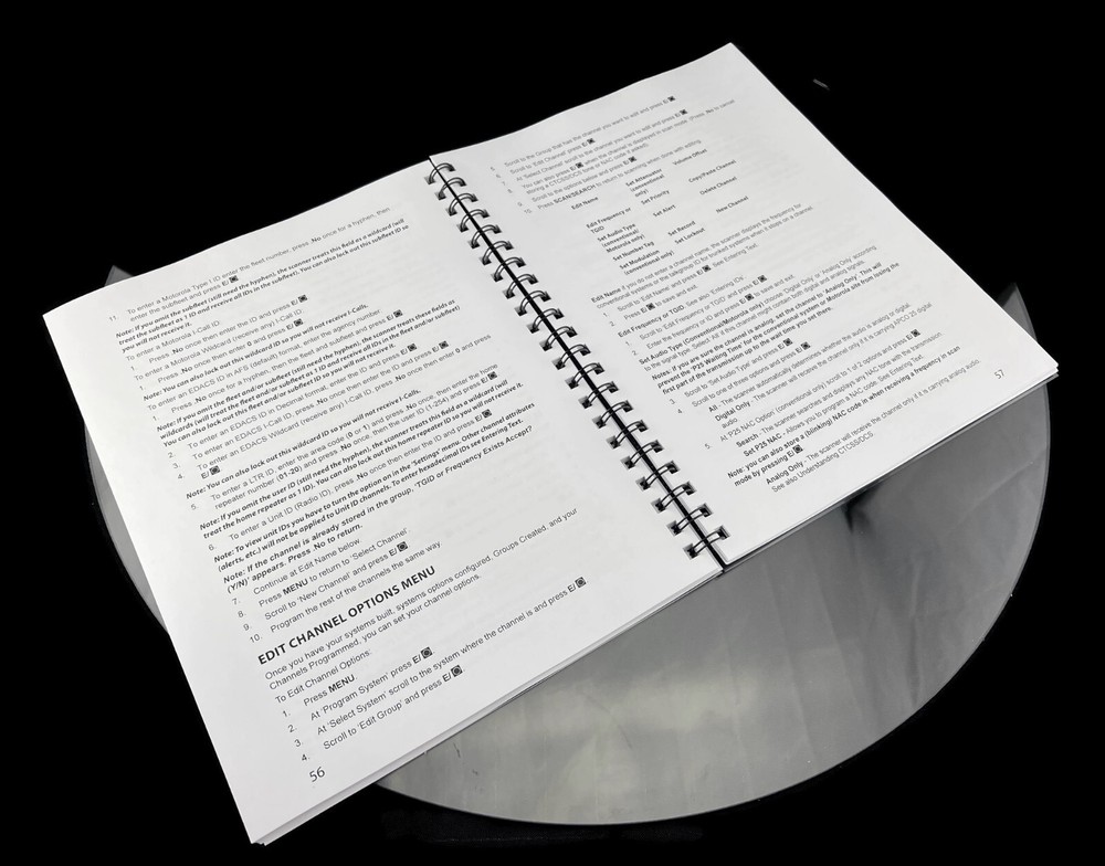 Uniden BCD996P2 Instructions Operating Manual User Guide Coil Bound