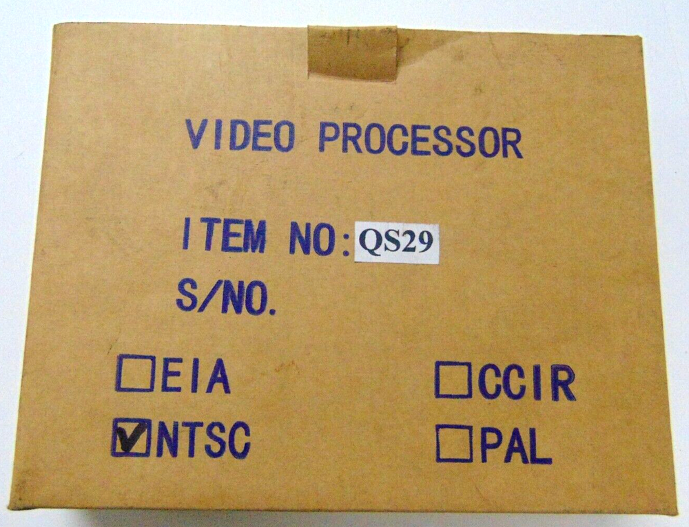 SUPER CIRCUITS VIDEO COLOR QUAD PROCESSOR ITEM NO. QS29 NTSC