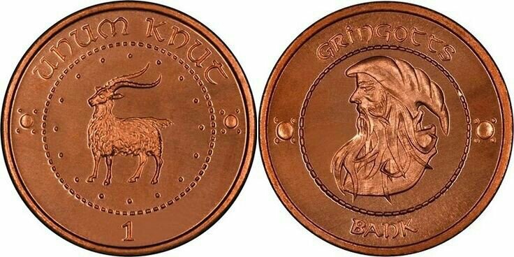 Harry Potter Gringotts Sickle & Knut Coin Set, Wizarding World Cosplay, Hogwarts