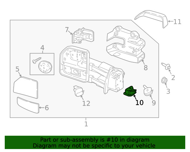 Genuine Ford Side Camera Bracket HC3Z-19H421-C