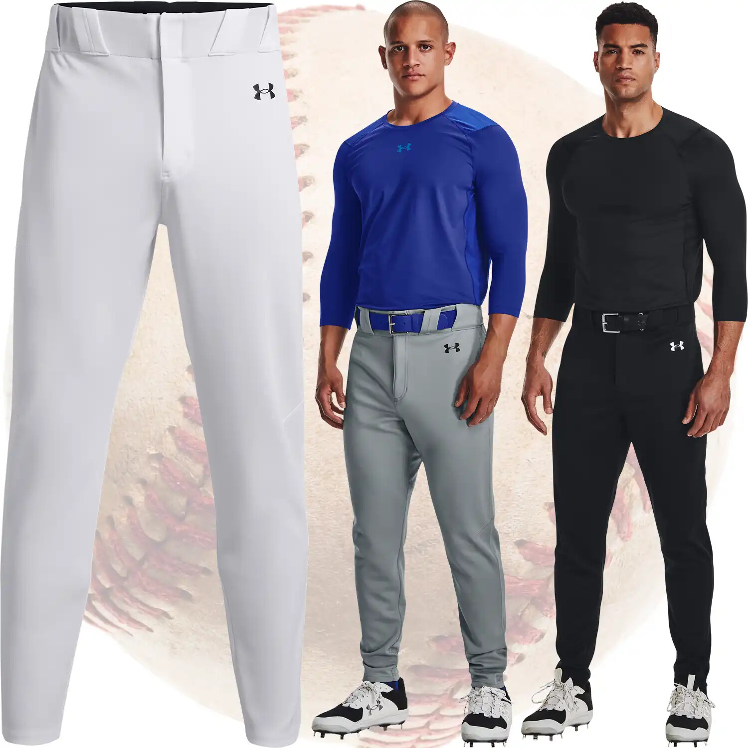 Under Armour Adult Mens UA Gameday Vanish Open Bottom Baseball Pants - 1367350