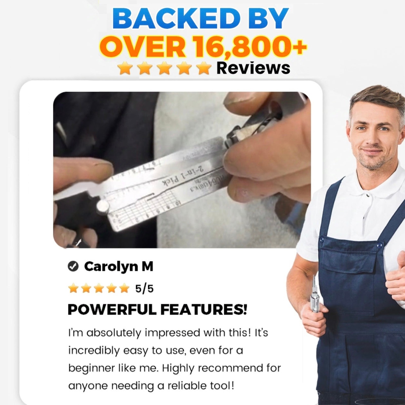 Precision-Hand-Grav-2in1-Pick-Tools 304-Stainless-Steel-Key-Decoder-Model-KW1