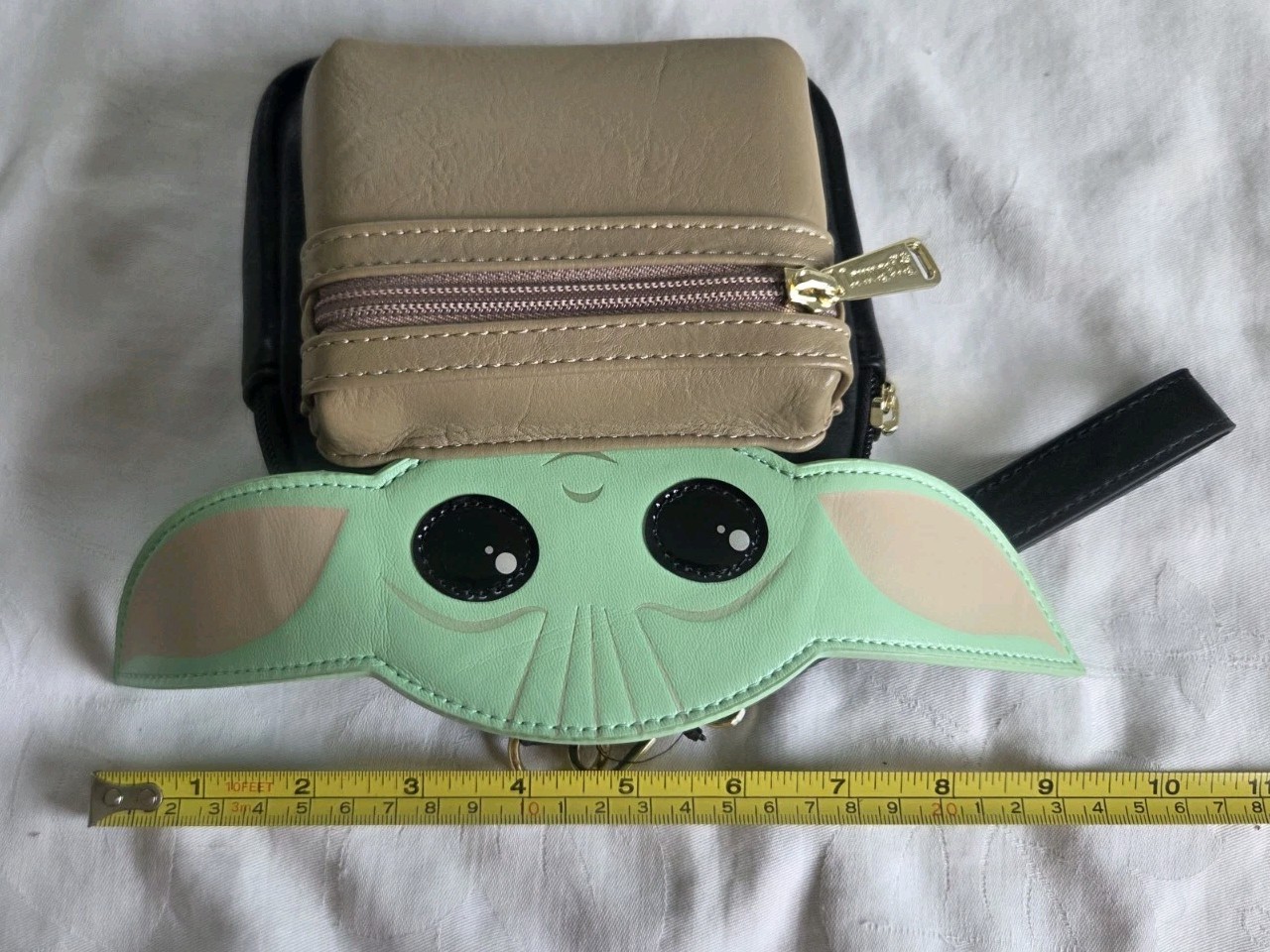 Disney Parks Loungefly Black Grogu Child Star Wars Backpack Wristlet Baby Yoda