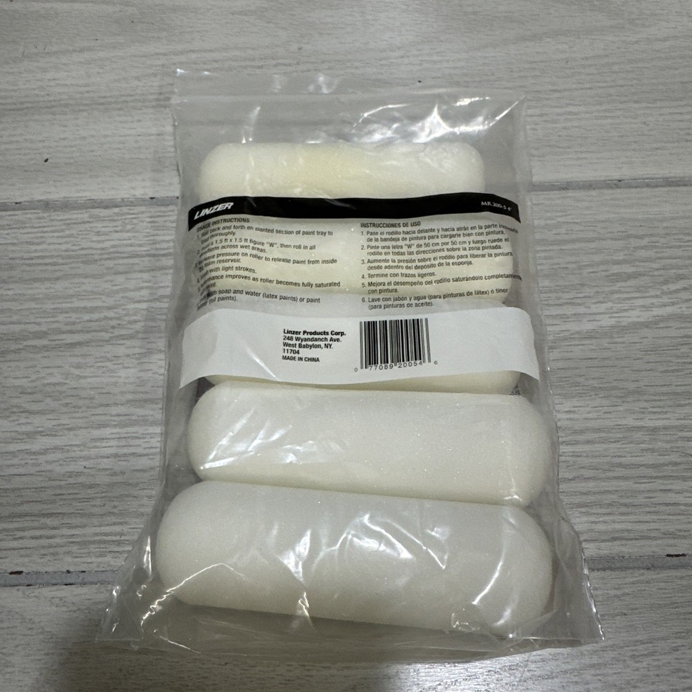 LINZER 5 Pack Impact Smooth Surface Hi Density 4" Foam Roller MR200-5