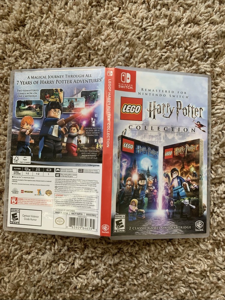 Empty Replacement Case & Artwork ONLY! Lego Harry Potter Collection - Switch