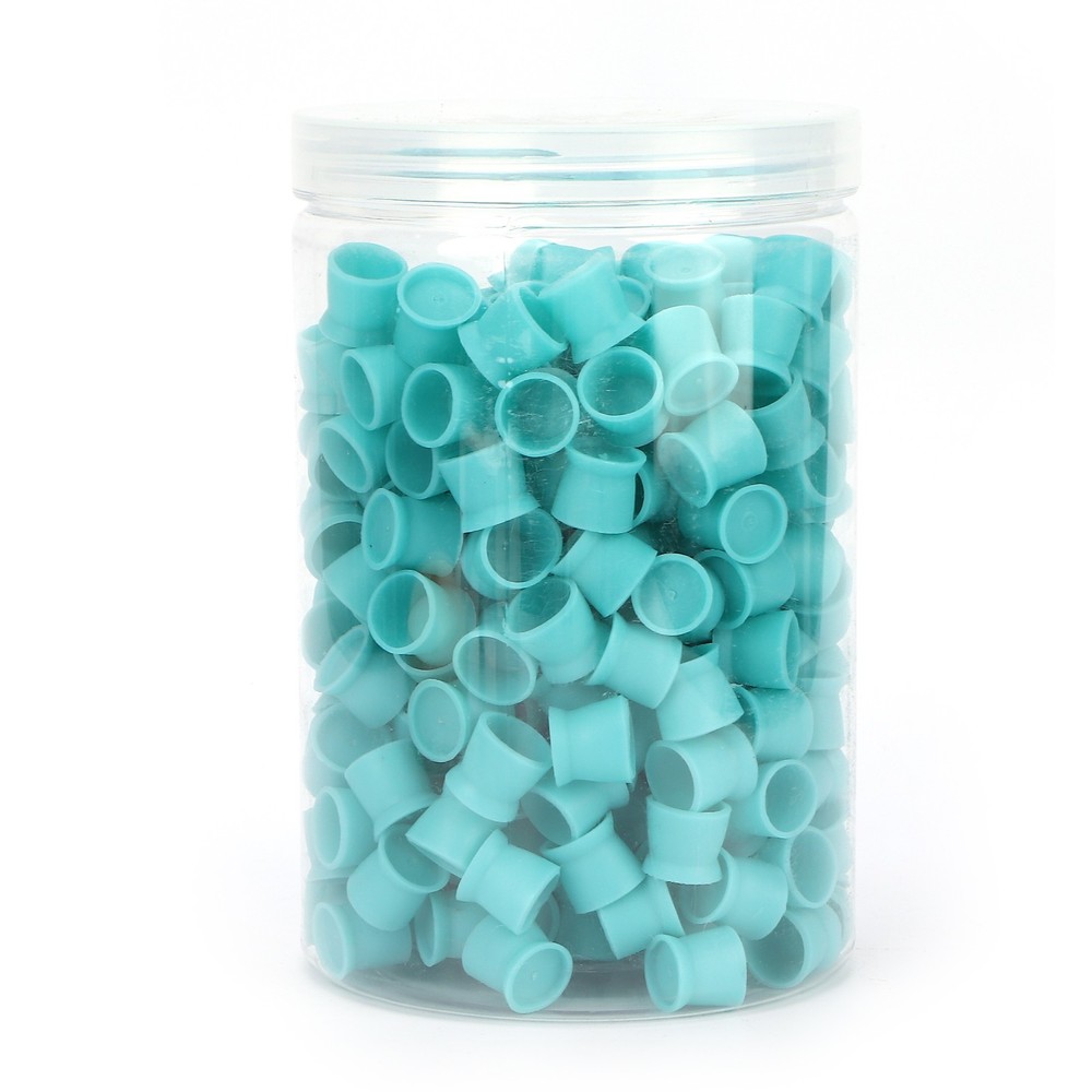 300pcs Disposable Tattoo Ink Cups Blue
