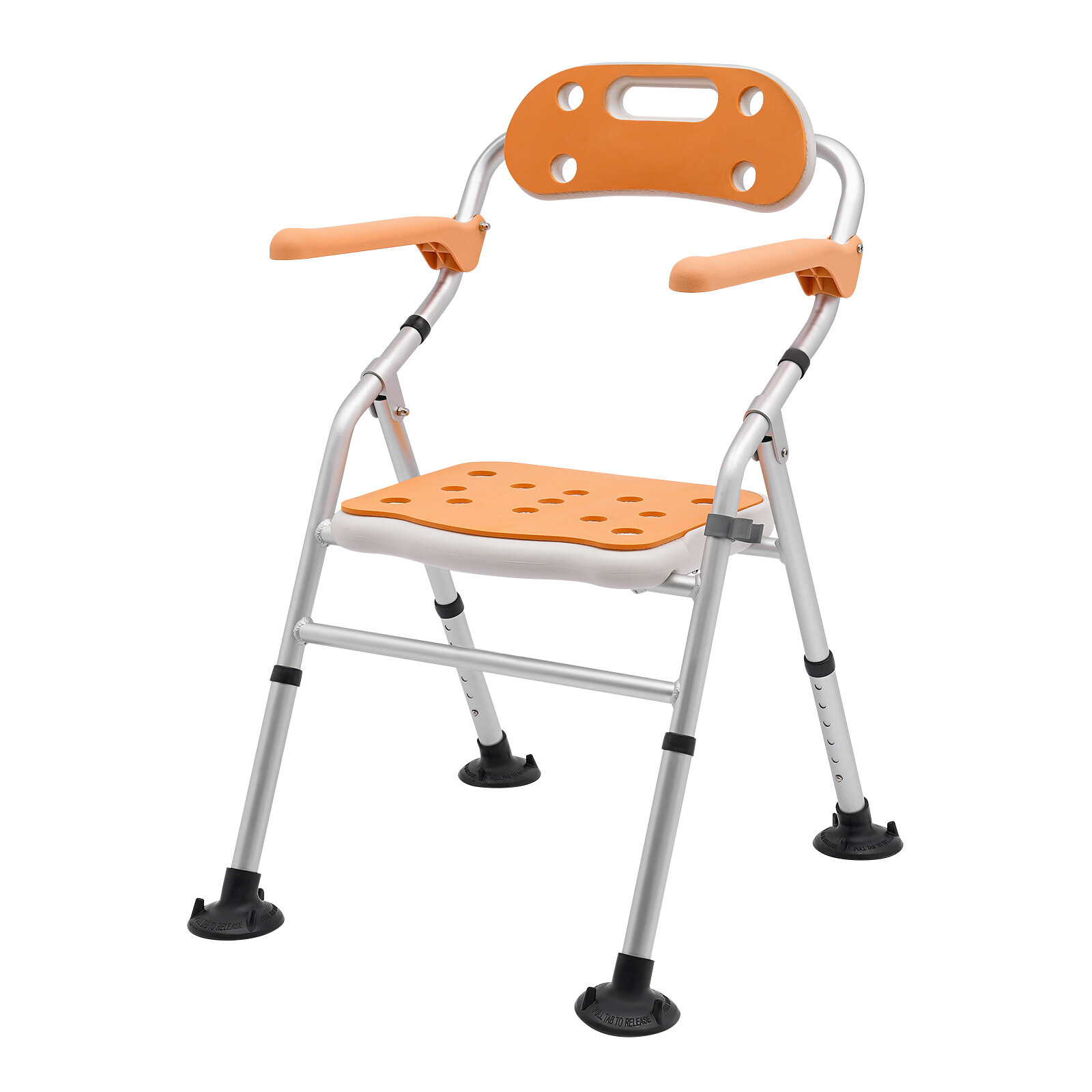 Foldable Shower Seat Folding Bath Chair Bathroom Shower Chair Height Adjustable