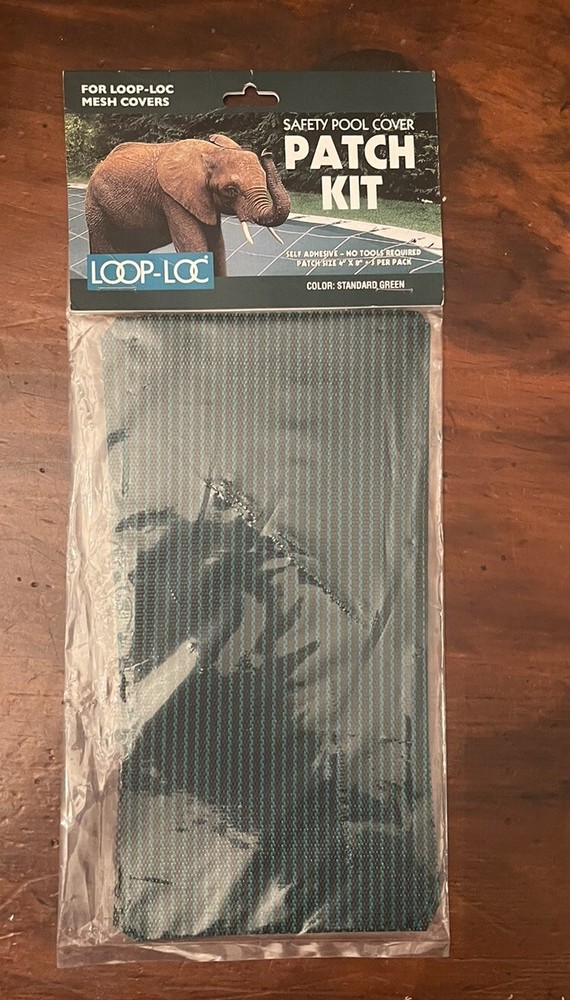 Loop-Loc Safety Pool Cover Patch Kit for Black Mesh Covers - 3 Pack